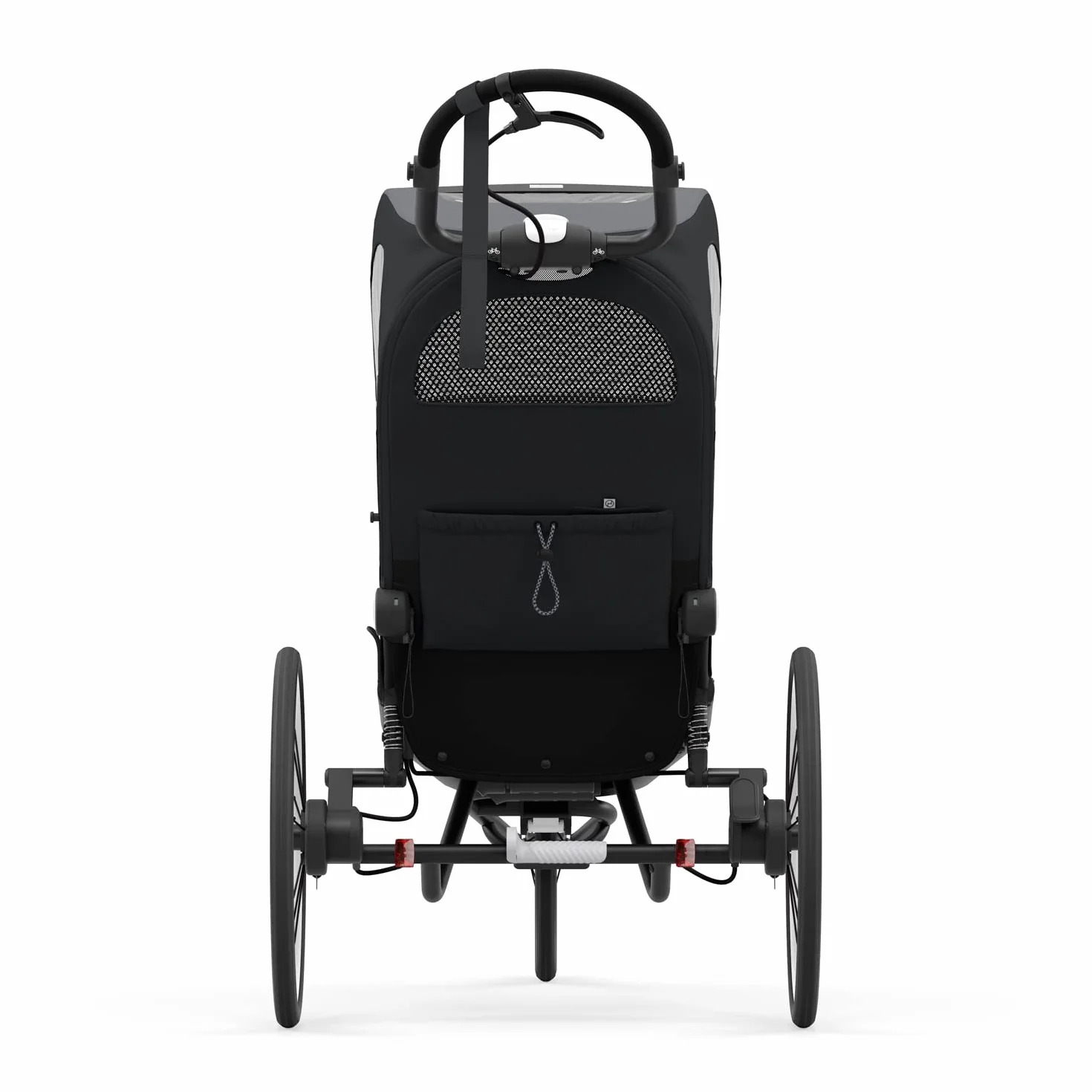 Cybex Remorque Multisport ZENO One Box Cadre Siège Poussette sport 4-en-1 Noir Black All Black