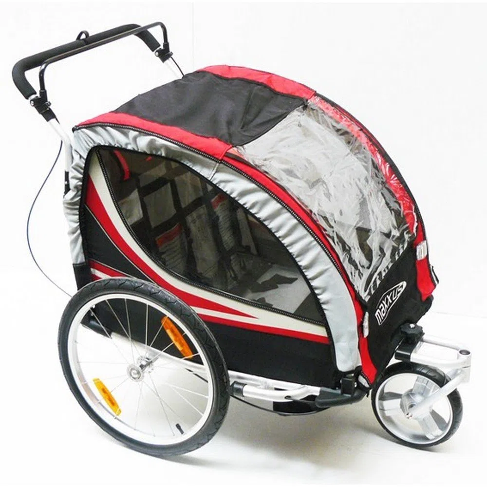 Remorque pliable pour 2 enfants