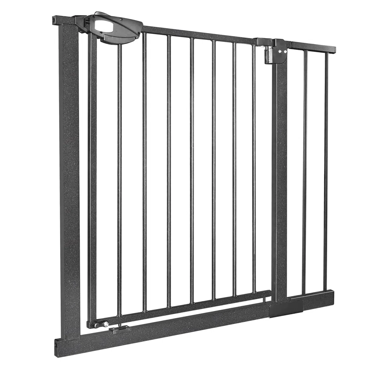 XMTECH Grille de protection pour porte sans perçage pour escalier pour enfants 85-95 cm de large, barrière de sécurité à ouverture à 180° avec fixation par pression, grille de porte pour bébé, grille