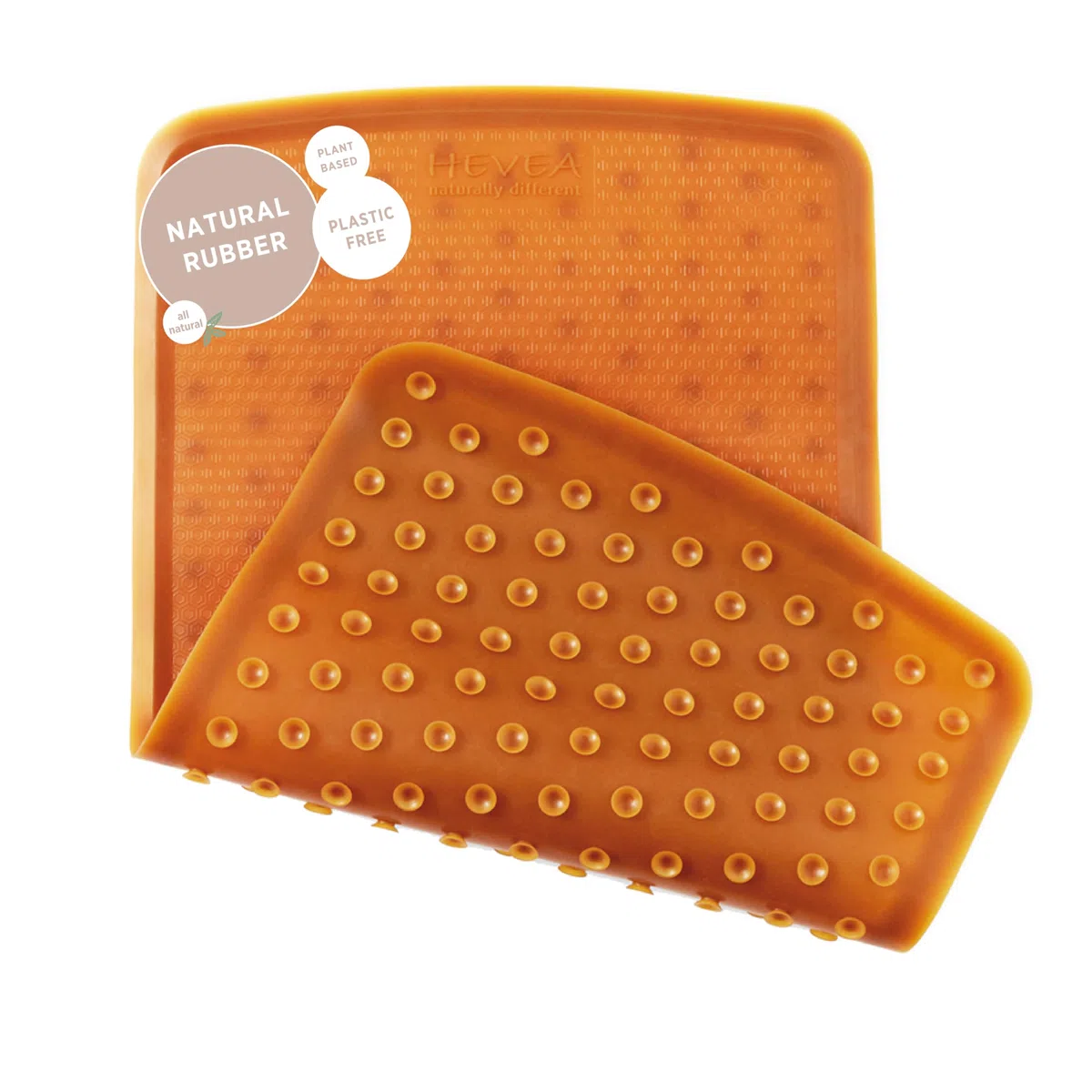 Hevea Tapis de Bain pour Bébé - Tapis de Baignoire en Caoutchouc Naturel Antidérapant pour Bébé - Conception Scandinave Écologique - Sûr et Respectueux de la Planète (Naturel)
