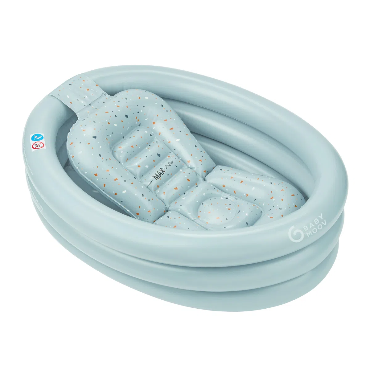 Babymoov Baignoire et piscine gonflables – Sûr, portable et grandit avec bébé (à partir de 0 ans et plus, insert inclus)